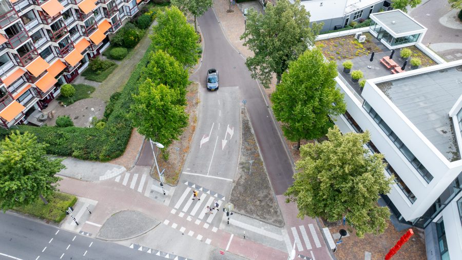 Snouckaertlaan, Amersfoort, BK ingenieurs, herinrichting, fietsstraat auto te gast, verkeer, bomen, BK ingenieurs, Zambeli landschapsarchitectuur, civiel, riool, afwatering, hemelwater, regenwater, boomspiegels,