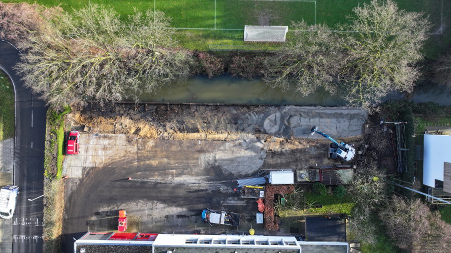 BK ingenieurs, Agterberg, saneren, sanering, gemeente Utrecht, sanering, PFAS, brandweerkazerne, oefenterrein, parkeerterrein, slootkant, blusschuim, bodemverontreiniging